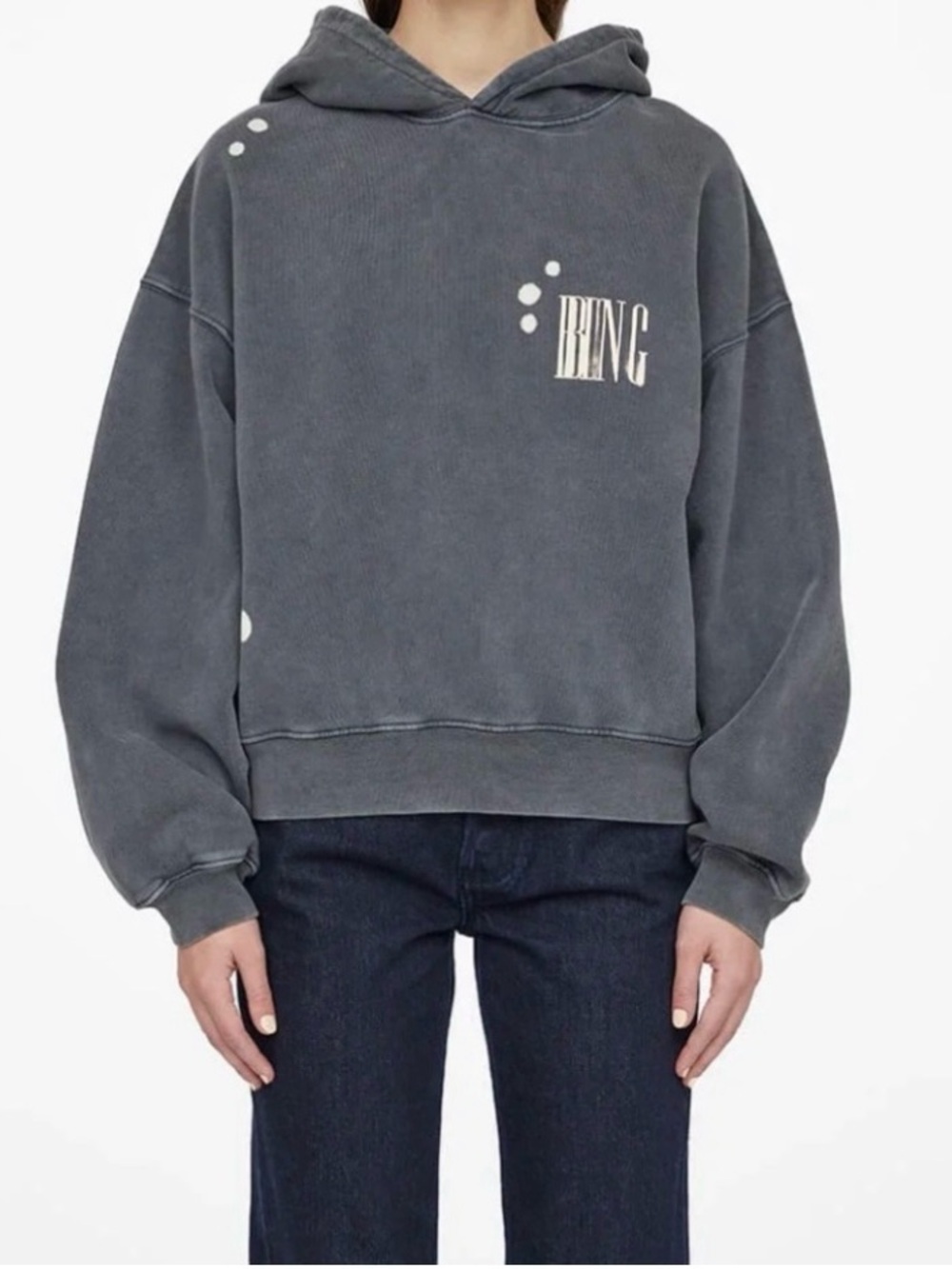Anine Bing Bleached Alec Hoodie Size S